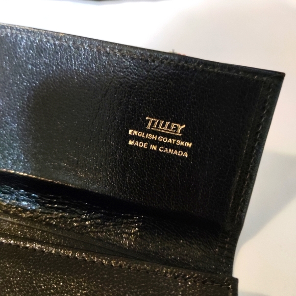 Tilley black leather wallet - Picture 5 of 5